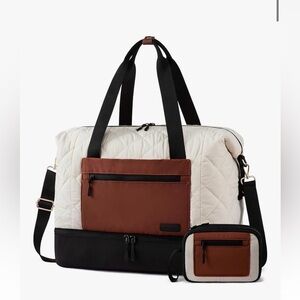 OVEVOOK Weekender Duffel Bag with Shoe Compartment, Personal Item Travel Bag